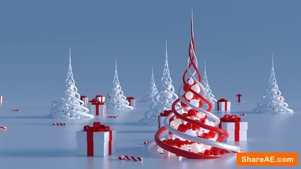 Videohive Abstract Christmas Trees (2 in 1) Videohive Abstract Christmas Trees (2 in 1)