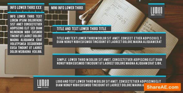 Videohive Clean and Simple Lower Third