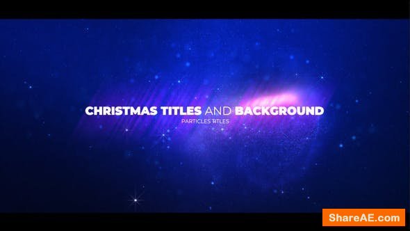 Videohive Christmas Opener with Particles