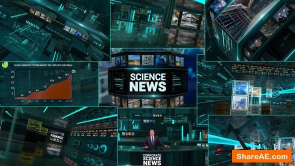 Videohive Corporate Economics Science News Broadcast Full Package