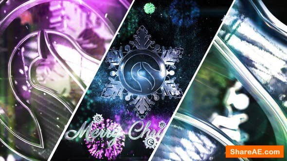 Videohive Snowflake Christmas Logo Videohive Snowflake Christmas Logo