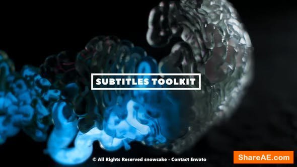 Videohive Subtitles Toolkit
