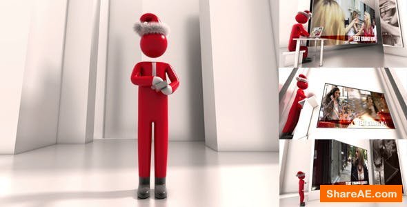 Videohive Christmas Greetings With Businessman Videohive Christmas Greetings With Businessman