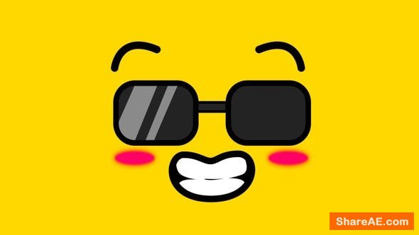 Videohive Cartoon Kawaii Faces - Motion Graphics Videohive Cartoon Kawaii Faces - Motion Graphics
