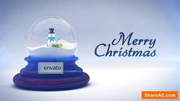 Videohive Merry Christmas Snow Globe Videohive Merry Christmas Snow Globe