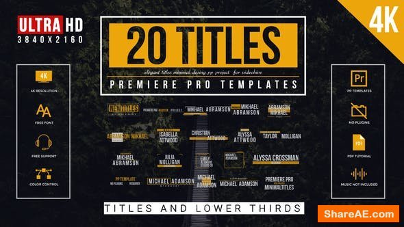 Videohive Smooth Titles for Premiere Pro Videohive Smooth Titles for Premiere Pro