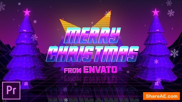 Videohive Retro 80s Christmas Wishes - Premiere Pro
