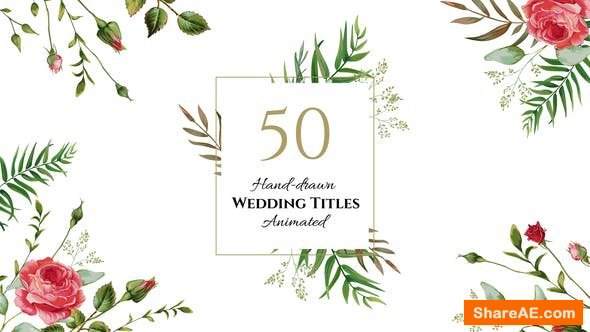 Videohive Floral Wedding Titles
