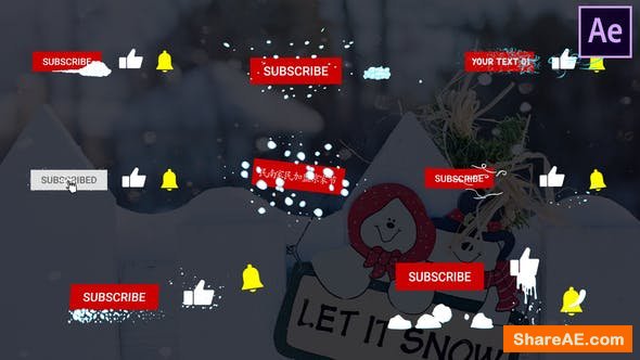 Videohive Snow Subscribes