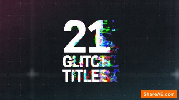 Videohive Glitch Titles 21698901