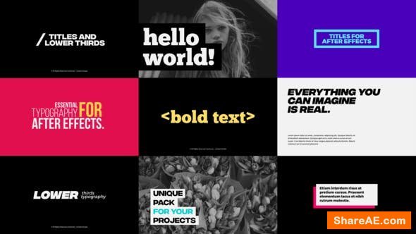 Videohive Titles 21872824 Videohive Titles 21872824