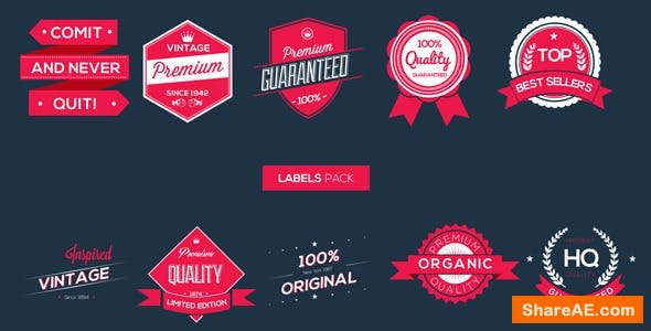 Videohive Labels Pack Videohive Labels Pack