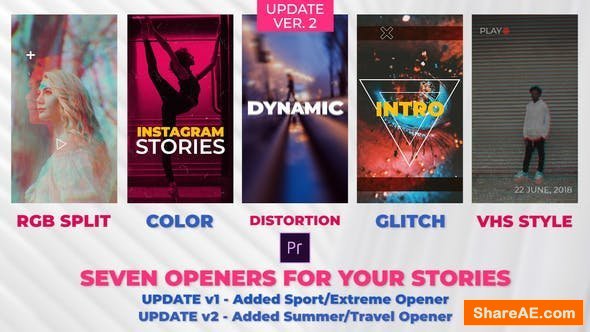 Videohive Stories Openers Pack - Premiere Pro Videohive Stories Openers Pack - Premiere Pro