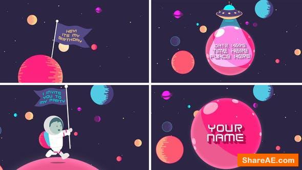 Videohive Space Invitation Card