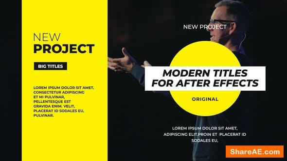 Videohive Big Typography Titles Videohive Big Typography Titles