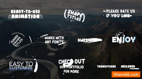 Videohive Cartoon Shape Titles | After Effects