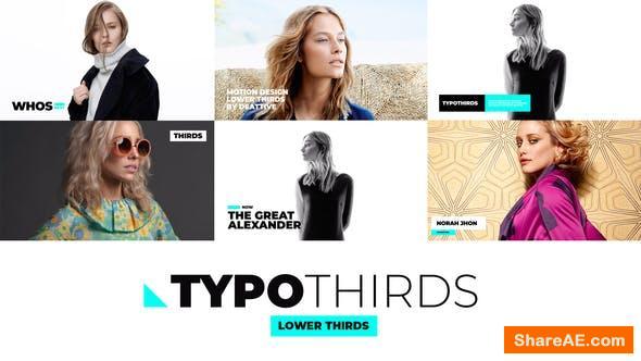 Videohive Typothirds - Lower Thirds Pack Videohive Typothirds - Lower Thirds Pack