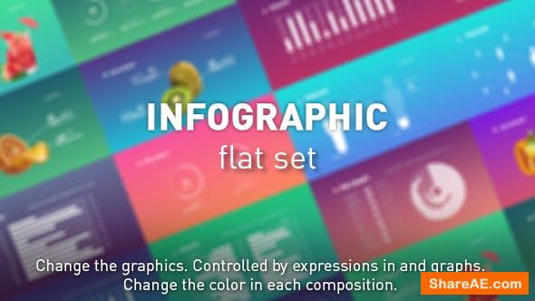 Videohive Infographic flat set Videohive Infographic flat set