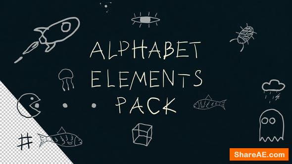 Videohive Alphabet Elements Videohive Alphabet Elements