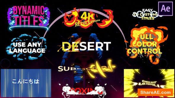 Videohive Dynamic Titles | After Effects Videohive Dynamic Titles | After Effects