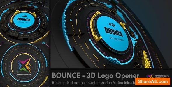 Videohive BOUNCE - 3D Logo Opener Videohive BOUNCE - 3D Logo Opener
