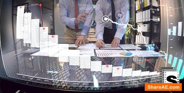 Videohive Office And Charts - Stock Footage
