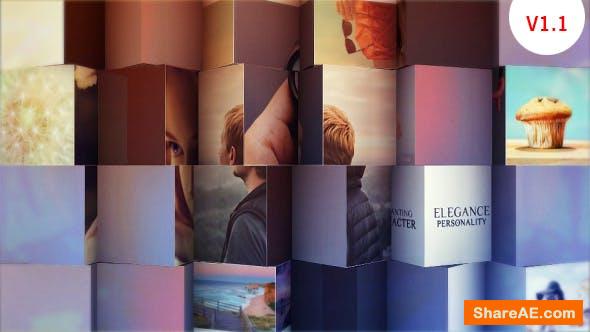 Videohive 3D Colorful Cubes Display Videohive 3D Colorful Cubes Display