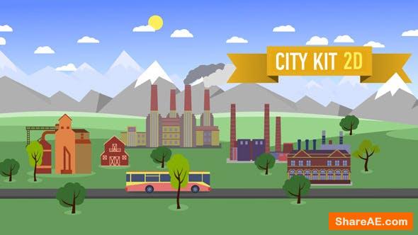 Videohive City Kit 2D Videohive City Kit 2D