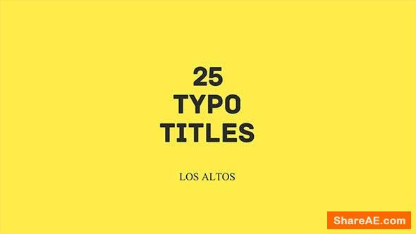Videohive Los Altos l 25 Colorful Animated Typo Videohive Los Altos l 25 Colorful Animated Typo