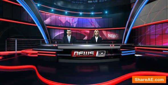 Videohive News Virtual Studio Set