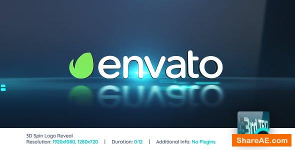 3D Spin Reveal - After Effects Project (Videohive)