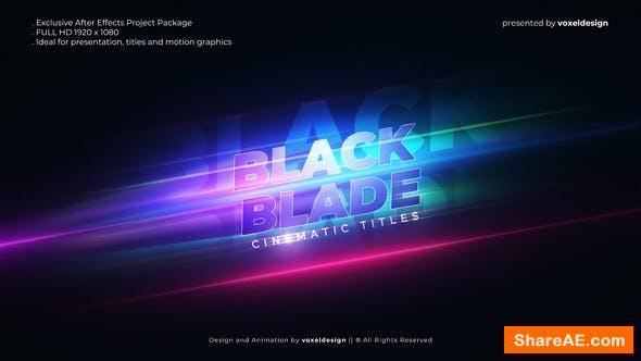 Videohive Black Blade Cinematic Opener