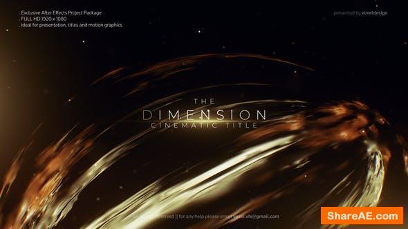 Videohive Dimension Cinematic Title