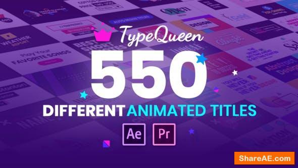 Videohive TypeQueen - Animated Title and Kinetic Text Videohive TypeQueen - Animated Title and Kinetic Text