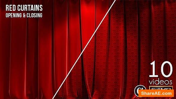 Videohive 3D Realistic Red Curtains Opening & Closing - 10 Pack - Motion Graphics Videohive 3D Realistic Red Curtains Opening & Closing - 10 Pack - Motion Graphics