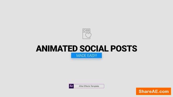 Videohive Animated Social Posts
