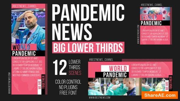 Videohive Pandemic News - Big Lower Thirds