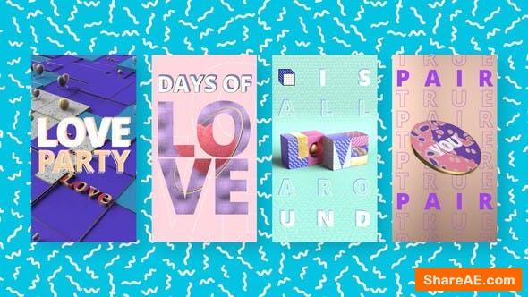 Videohive Colorful Love Stories