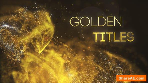Videohive Golden Partilce Titles Videohive Golden Partilce Titles