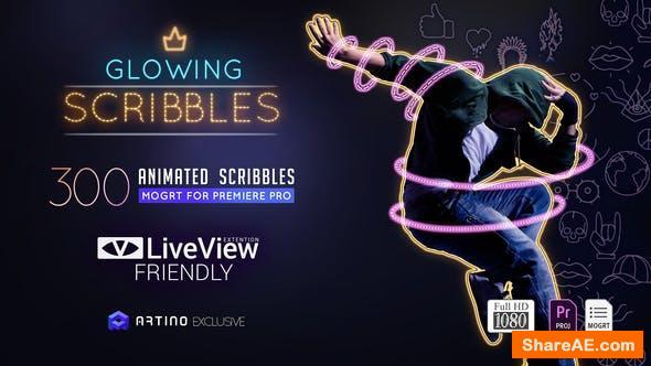 Videohive Glowing Scribbles - Premiere PRO Videohive Glowing Scribbles - Premiere PRO