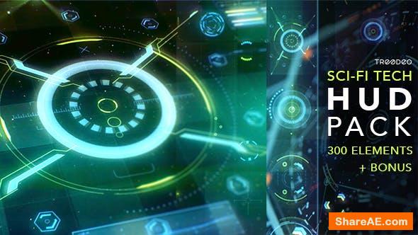 Videohive HUD Sci-Fi Infographic Videohive HUD Sci-Fi Infographic
