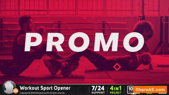 Videohive Workout Sports Opener Videohive Workout Sports Opener