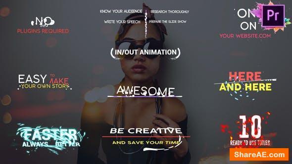 Videohive Shape Titles | Premiere Pro MOGRT