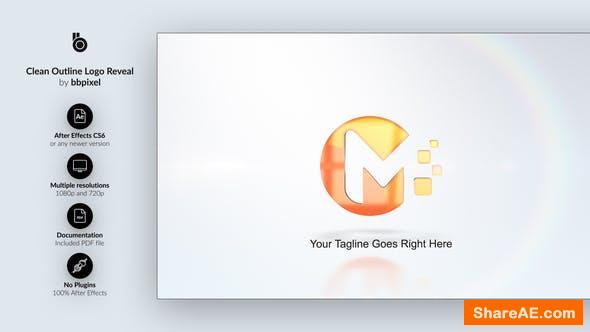 Videohive Clean Outline Logo Reveal Videohive Clean Outline Logo Reveal