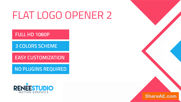 Videohive Flat Logo Opener 2 Videohive Flat Logo Opener 2