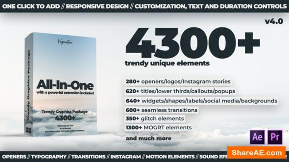 Videohive TG // 3700+ Trendy Motion Graphics Package v4 Videohive TG // 3700+ Trendy Motion Graphics Package v4