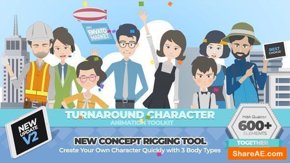 Videohive Turnaround Character Animation Toolkit v3 Videohive Turnaround Character Animation Toolkit v3