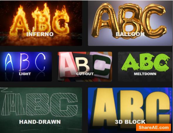 Animated Typekits Collection - FootageCrate