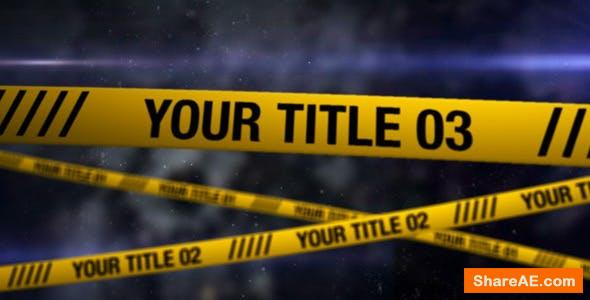 Videohive Crime Scene 305539
