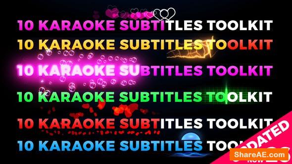 Videohive Karaoke Titles 20382406 Videohive Karaoke Titles 20382406